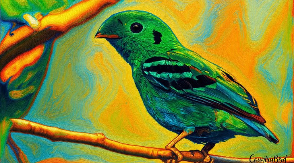 The Green Broadbill: The Velvet-Clad Gourmet of the Rainforest