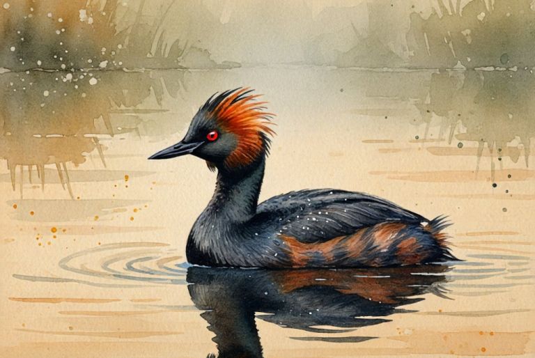 The Black-necked Grebe: The Avian Ballerino with a Feathery Diet
